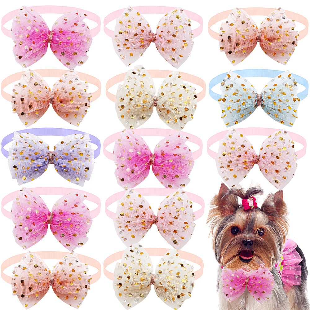 Pet Supplies In Bulk - 50pcs Lace Big Bows For Dogs