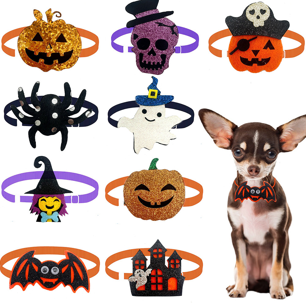 Pet Supplies In Bulk - 50pcs Halloween Small Dog Cat Bow