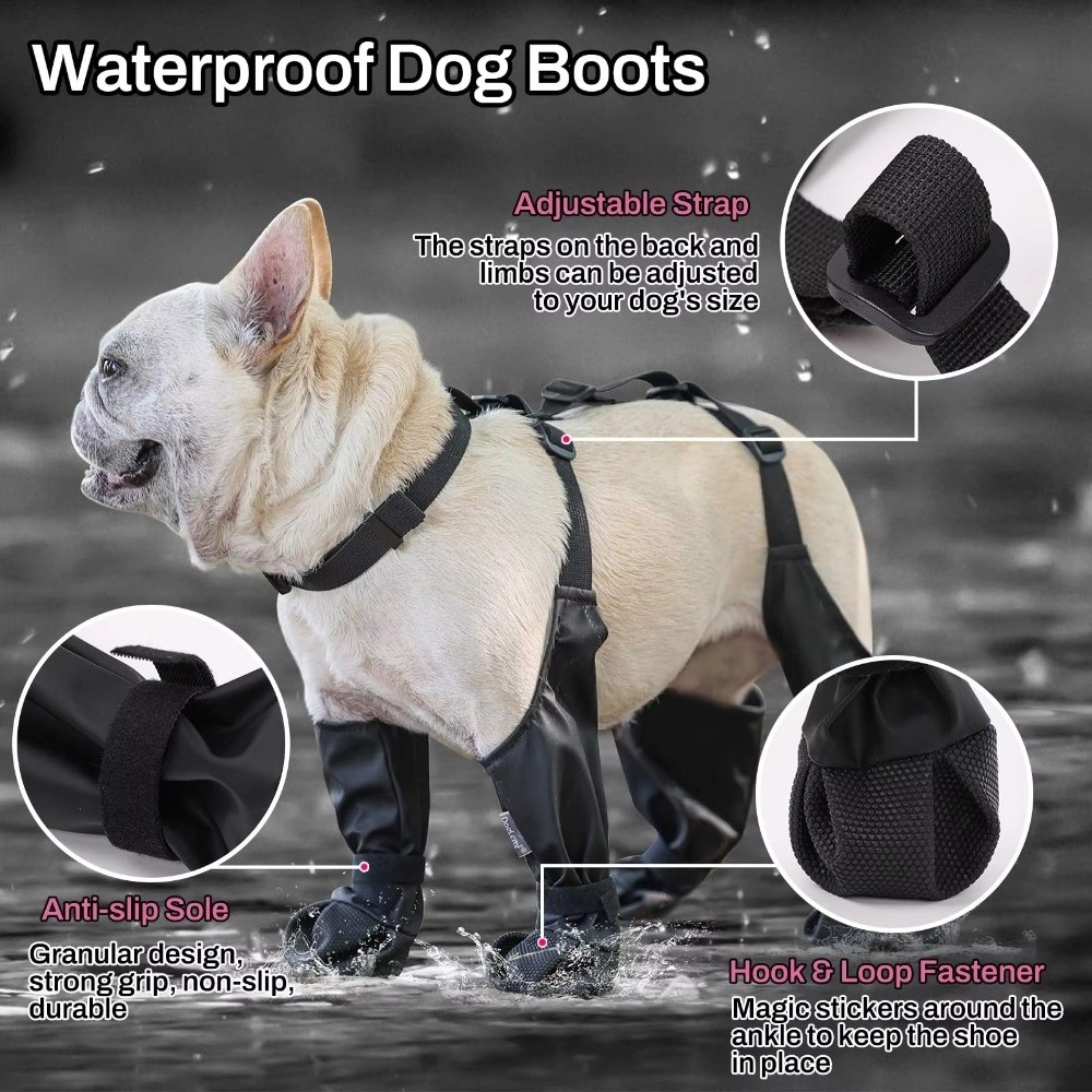 Anti-fall Waterproof Dog Shoes - đánh giá và giá Dog Booties Paw Protector