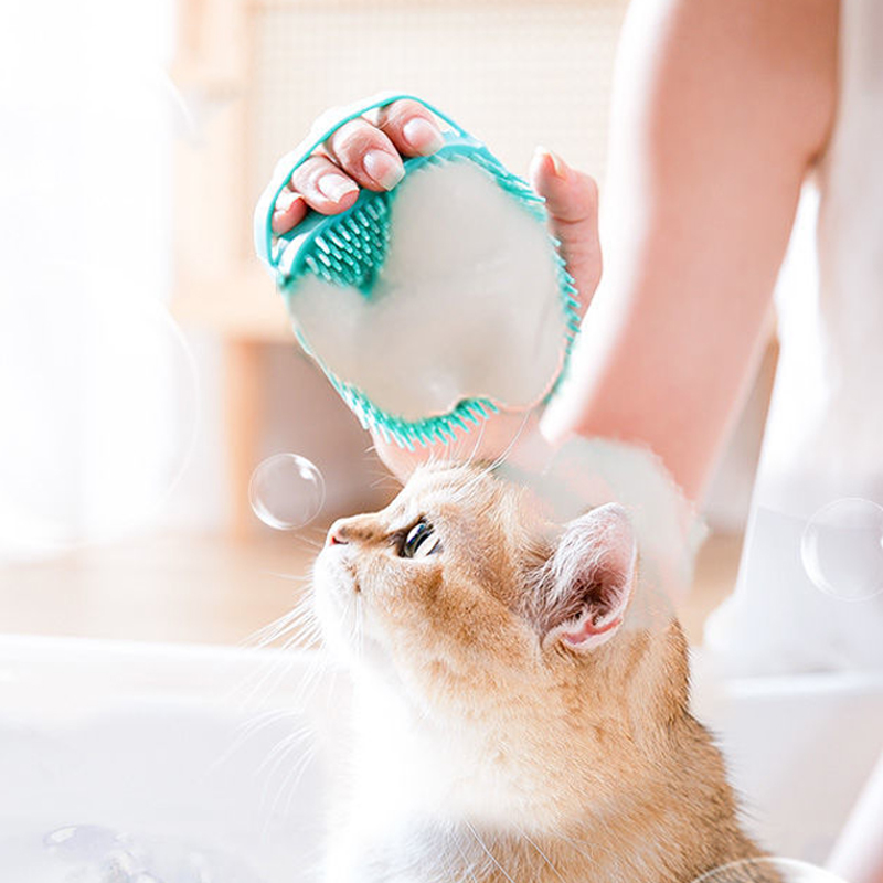 Soft Silicone Pet Bathing Brus - đánh giá và giá Pet Supplies Application
