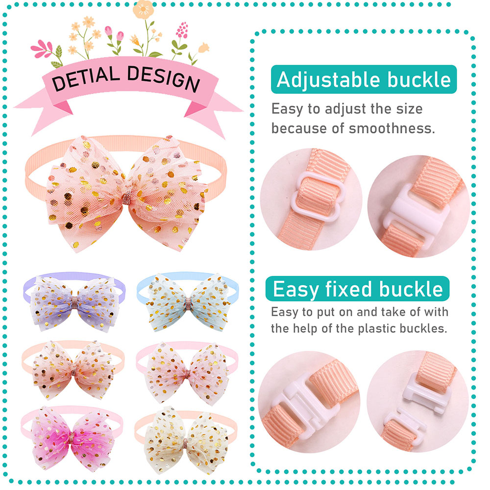 50pcs Lace Big Bows For Dogs F - đánh giá và giá Pet Supplies In Bulk