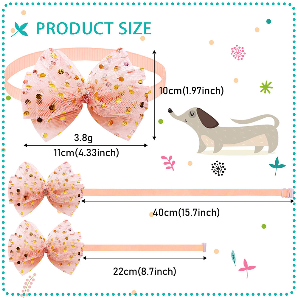 50pcs Lace Big Bows For Dogs F - đánh giá và giá Pet Supplies In Bulk