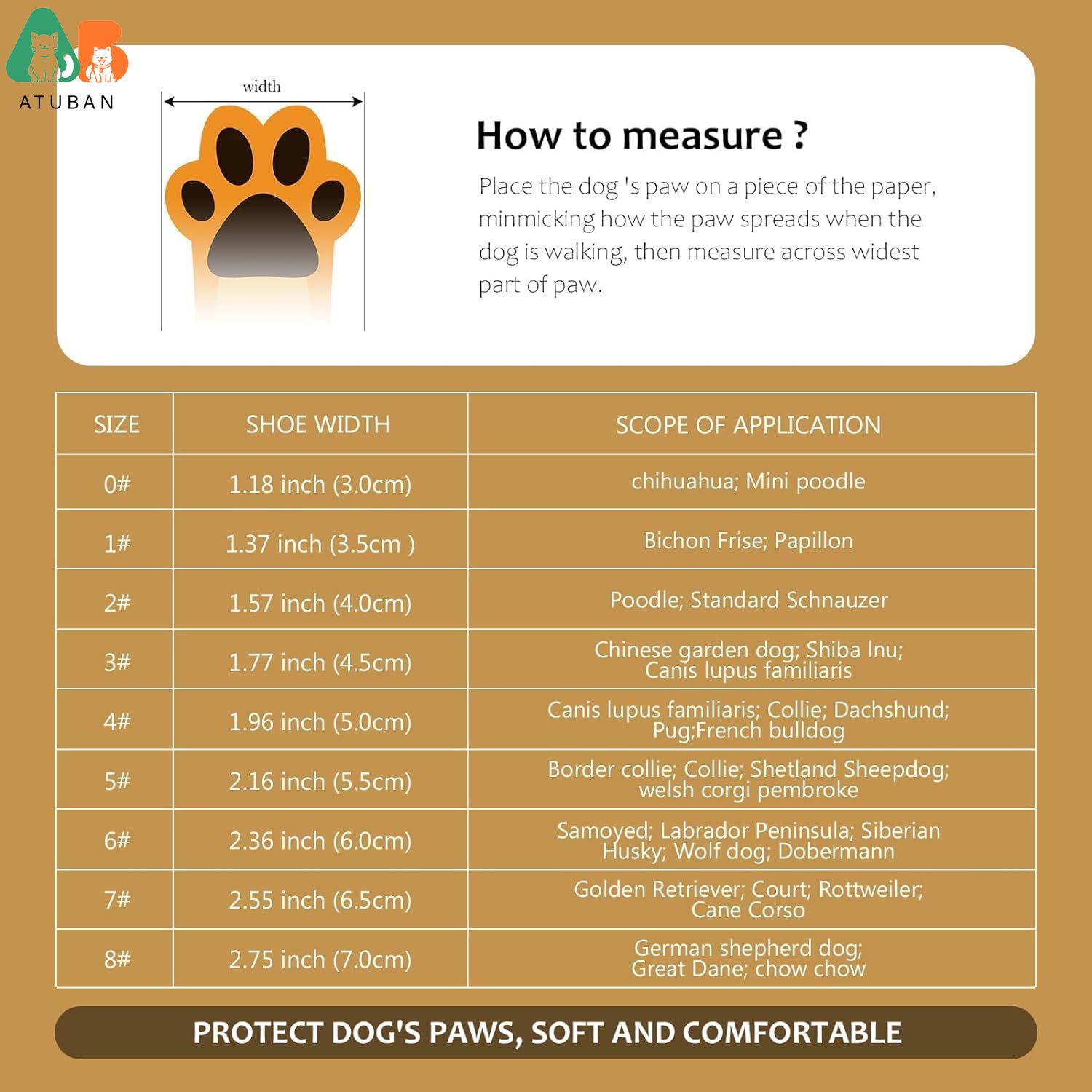 ATUBAN Dog Shoes for Dogs Anti - đánh giá và giá Dog Booties Paw Protector