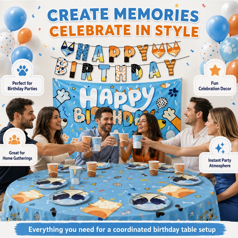 Blue Dog Party Supplies Bundle - đánh giá và giá Pet Supplies In Bulk