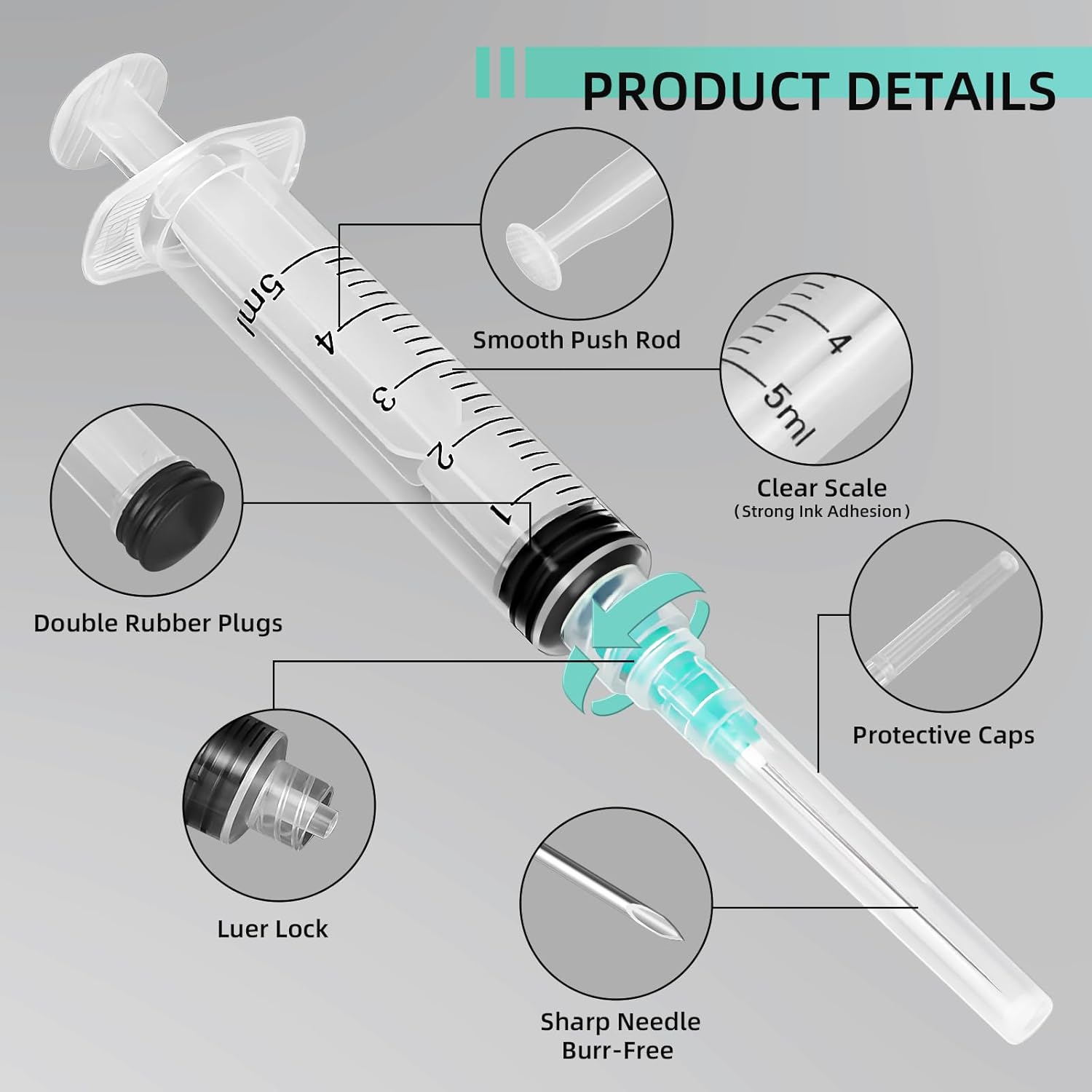 5ml Luer Lock Syringe, Suitabl - đánh giá và giá Pet Supplies Application