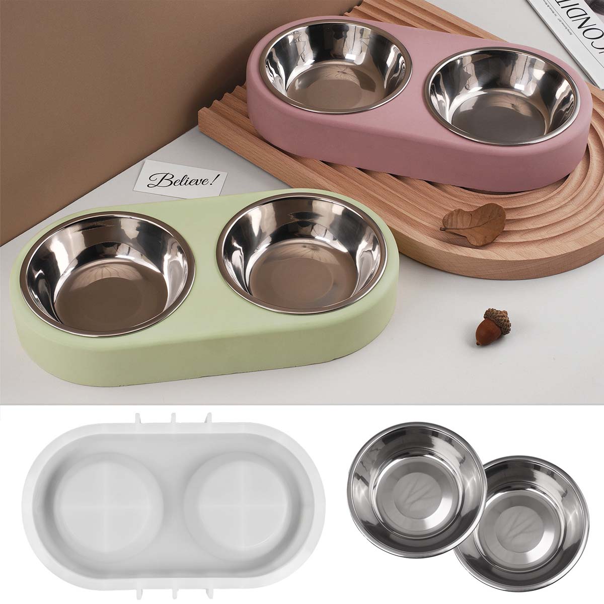 Pet Food Bowl Silicone Mold DI - đánh giá và giá Pet Supplies Stores