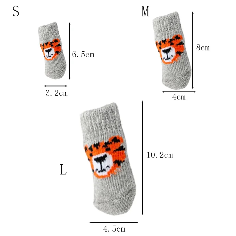4Pcs Winter Pet Dog Socks Anti - đánh giá và giá Dog Booties Paw Protector