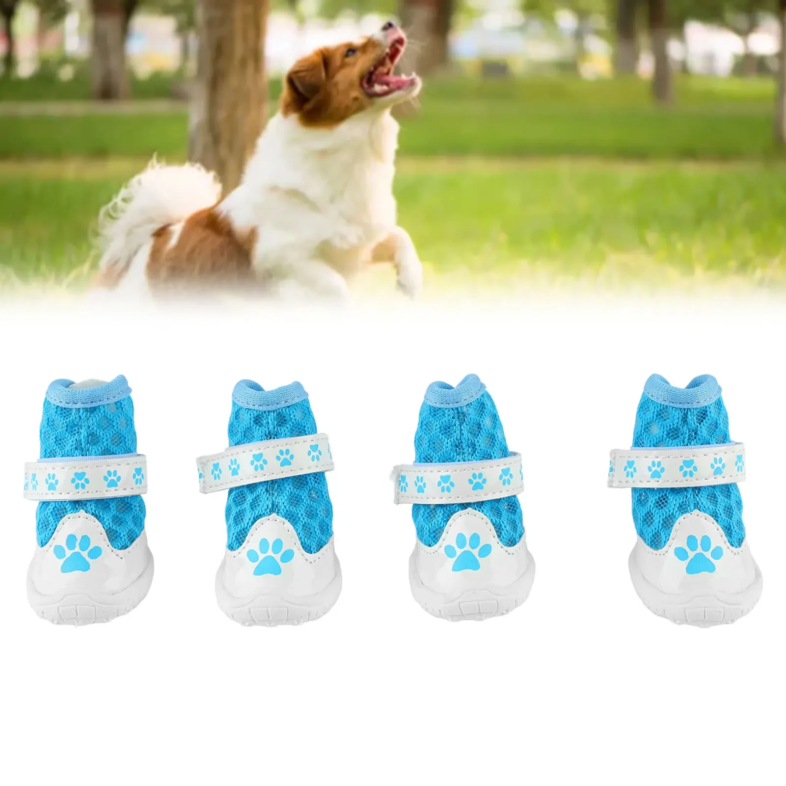 4pcs Dog Booties Spring Summer - đánh giá và giá Dog Booties Paw Protector