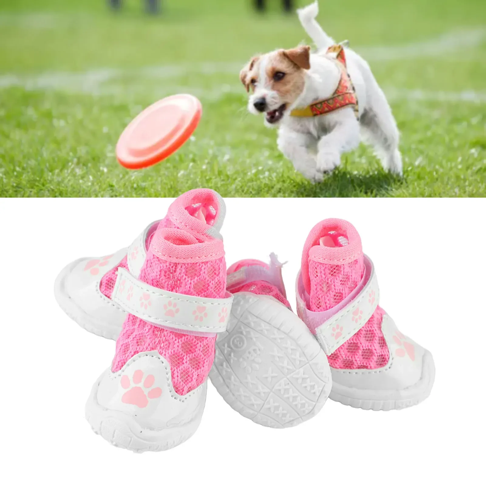 4pcs Dog Booties Spring Summer - đánh giá và giá Dog Booties Paw Protector
