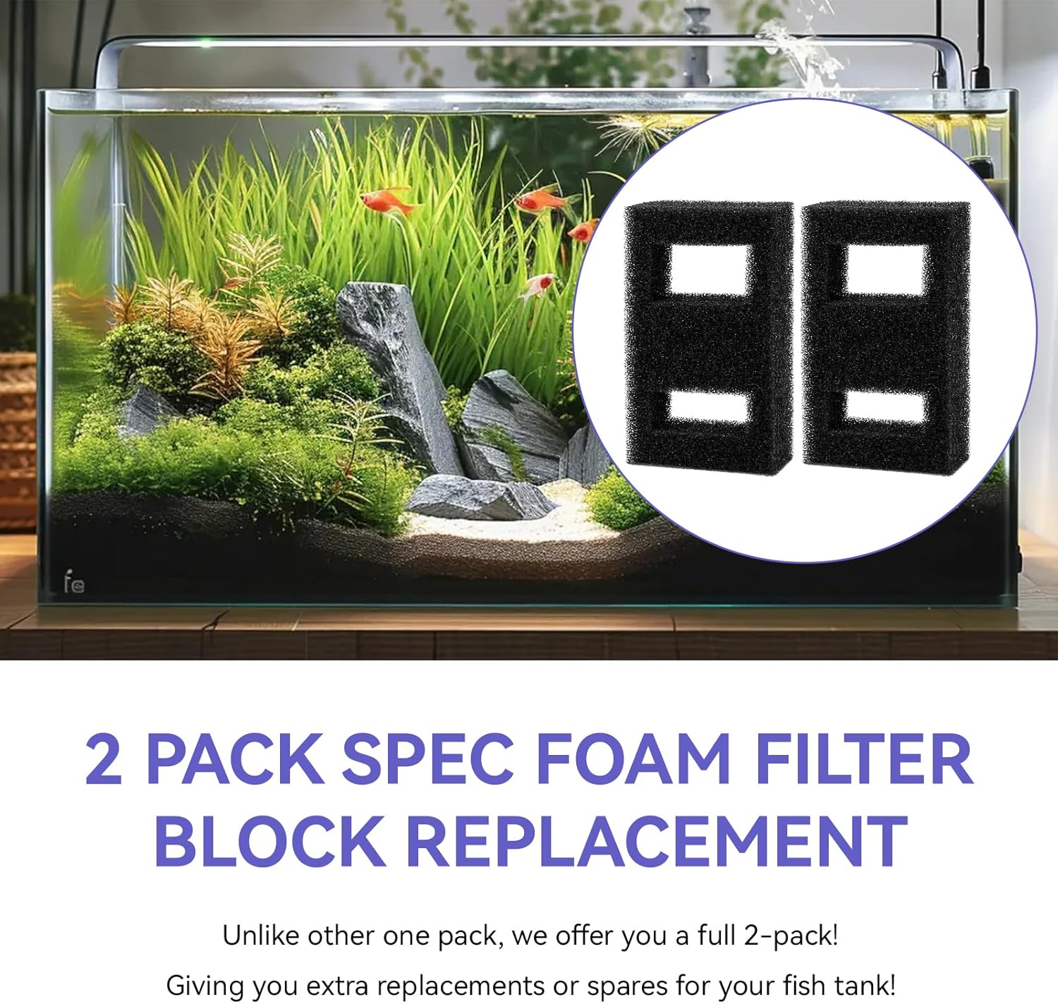 Compatible Foam Filter Block F - đánh giá và giá Fluval Aquarium Spec