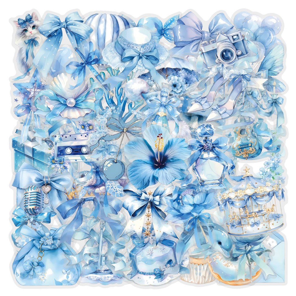 60Pcs Blue Coquette Sticker Pa - đánh giá và giá Pet Supplies In Store