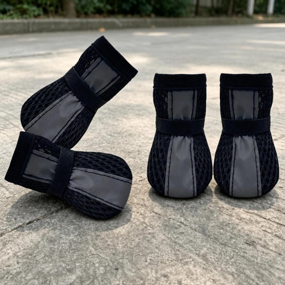 4PCS/SET Durable Non-Slip Dog  - đánh giá và giá Dog Booties Paw Protector