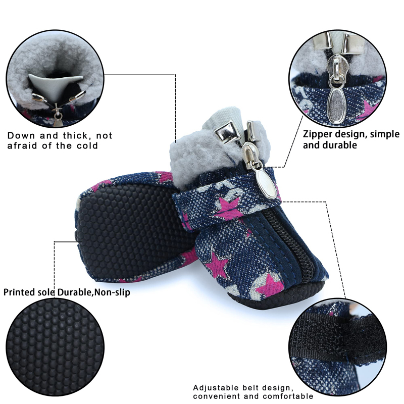 Benepaw Ấm Chó Giày Mùa Đông T - đánh giá và giá Dog Booties Paw Protector